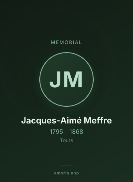 Memorial portrait of Jacques-Aimé Meffre