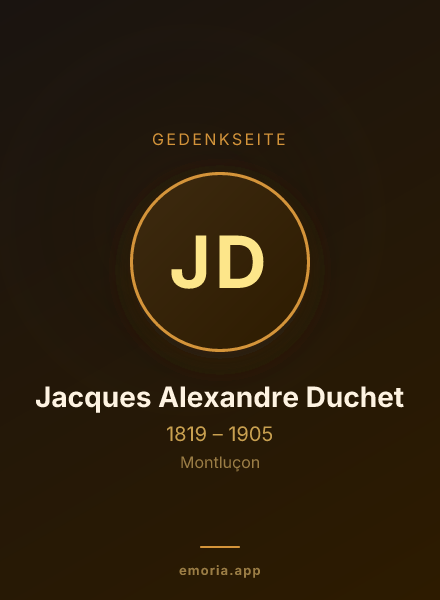 Gedenkportrait von Jacques Alexandre Duchet