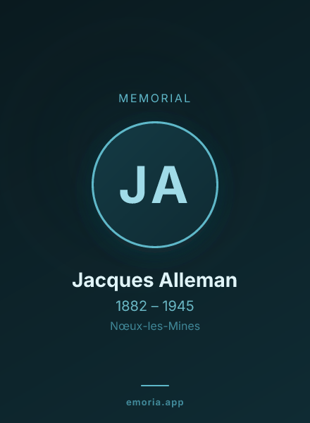 Memorial portrait of Jacques Alleman