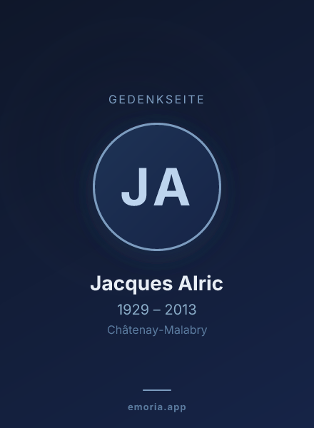 Gedenkportrait von Jacques Alric