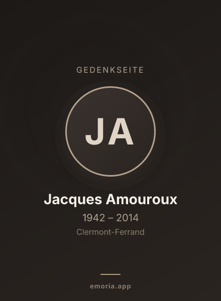 Gedenkportrait von Jacques Amouroux