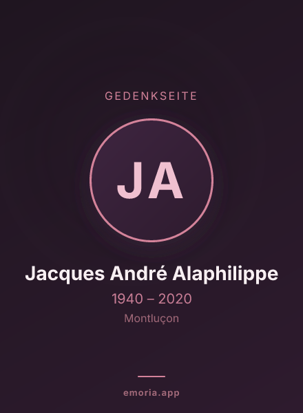 Gedenkportrait von Jacques André Alaphilippe