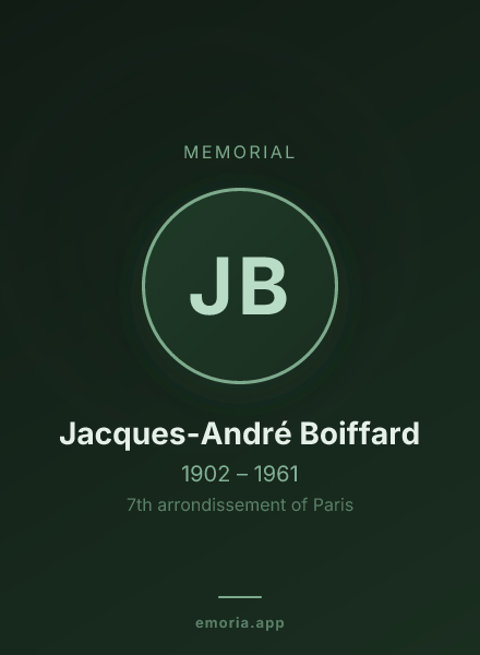 Memorial portrait of Jacques-André Boiffard
