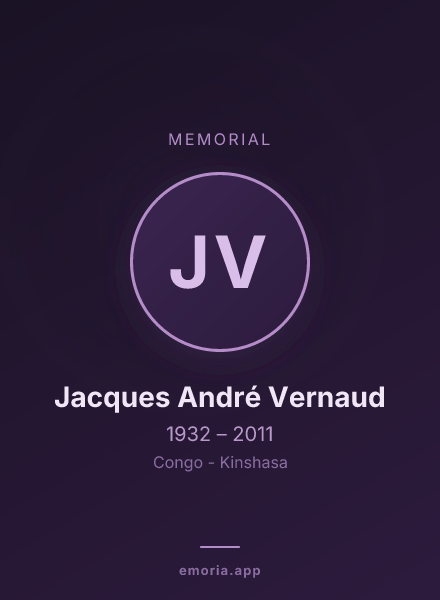 Memorial portrait of Jacques André Vernaud
