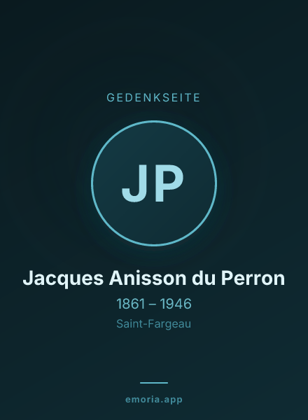 Gedenkportrait von Jacques Anisson du Perron
