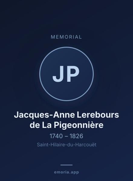 Memorial portrait of Jacques-Anne Lerebours de La Pigeonnière