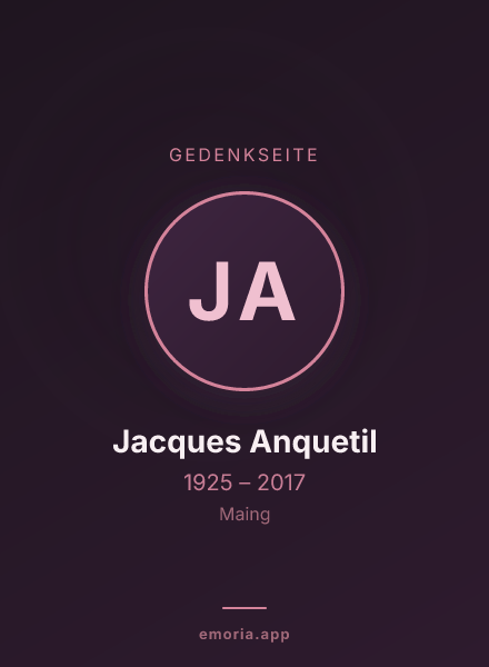 Gedenkportrait von Jacques Anquetil