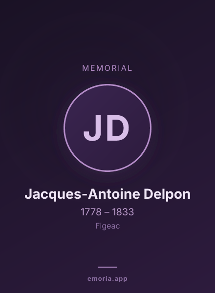 Memorial portrait of Jacques-Antoine Delpon