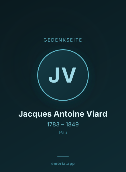 Gedenkportrait von Jacques Antoine Viard