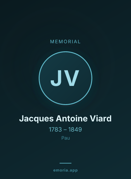 Memorial portrait of Jacques Antoine Viard