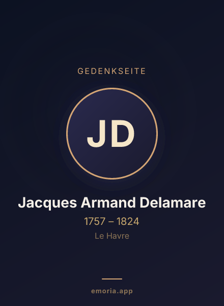 Gedenkportrait von Jacques Armand Delamare