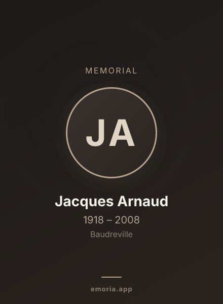 Memorial portrait of Jacques Arnaud