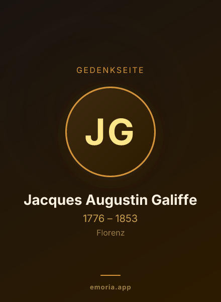 Gedenkportrait von Jacques Augustin Galiffe