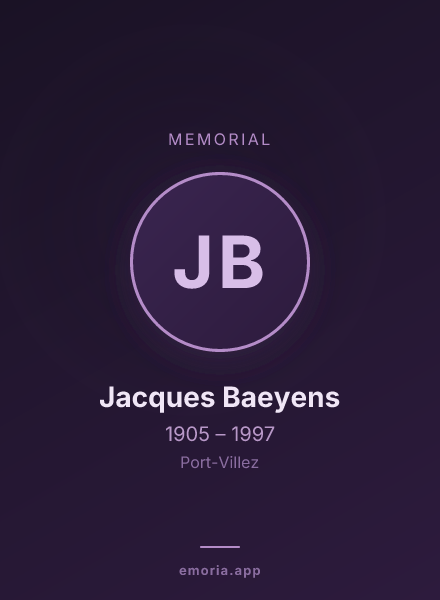 Memorial portrait of Jacques Baeyens