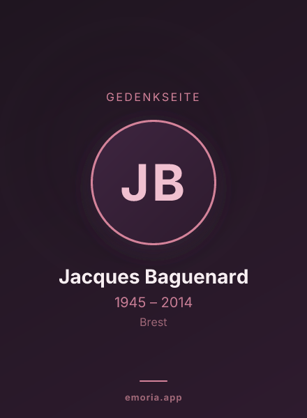 Gedenkportrait von Jacques Baguenard
