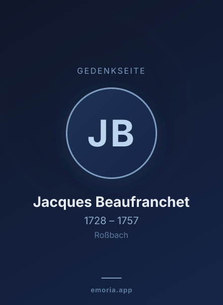 Gedenkportrait von Jacques Beaufranchet