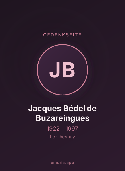 Gedenkportrait von Jacques Bédel de Buzareingues