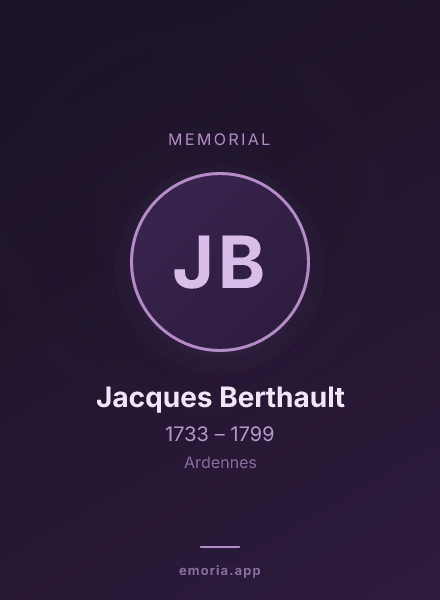 Memorial portrait of Jacques Berthault