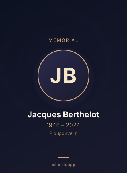 Memorial portrait of Jacques Berthelot
