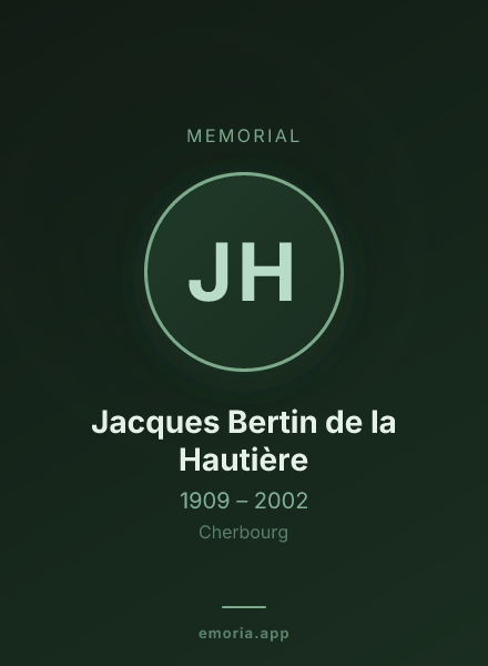 Memorial portrait of Jacques Bertin de la Hautière