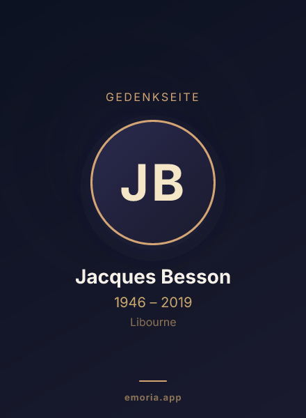 Gedenkportrait von Jacques Besson