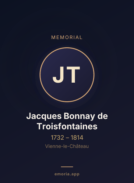 Memorial portrait of Jacques Bonnay de Troisfontaines