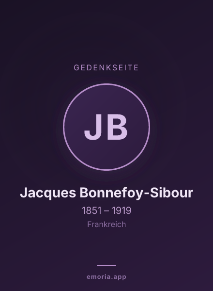Gedenkportrait von Jacques Bonnefoy-Sibour