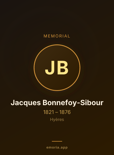 Memorial portrait of Jacques Bonnefoy-Sibour