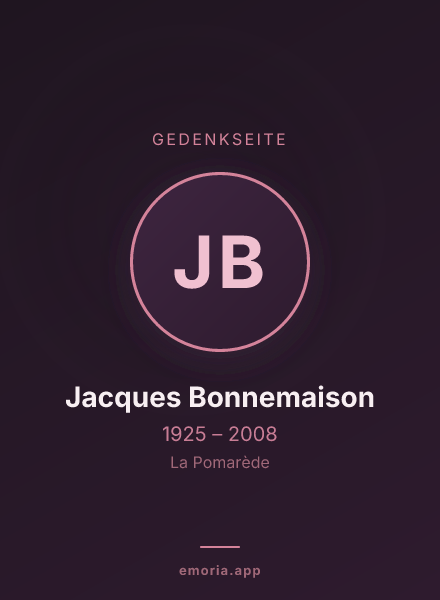 Gedenkportrait von Jacques Bonnemaison