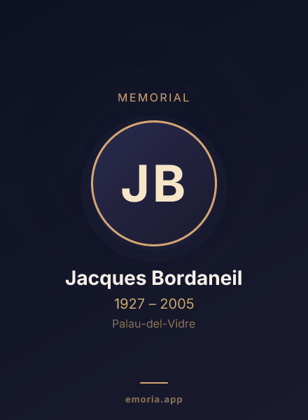 Memorial portrait of Jacques Bordaneil