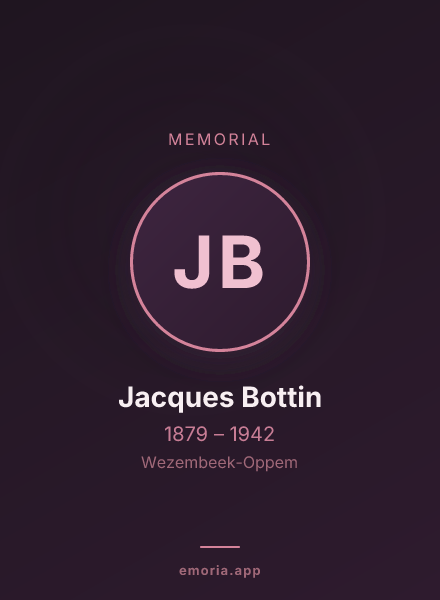 Memorial portrait of Jacques Bottin