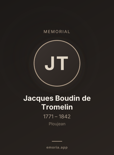 Memorial portrait of Jacques Boudin de Tromelin