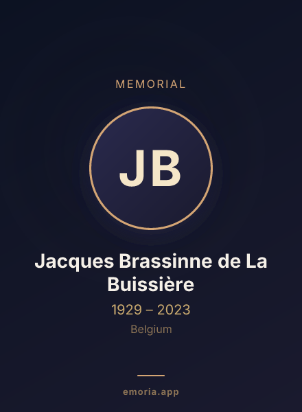 Memorial portrait of Jacques Brassinne de La Buissière
