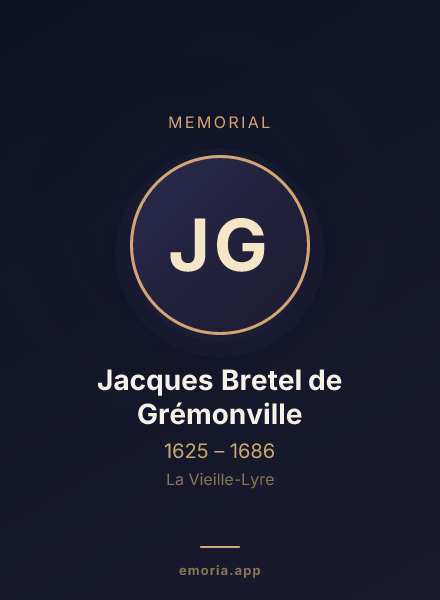Memorial portrait of Jacques Bretel de Grémonville