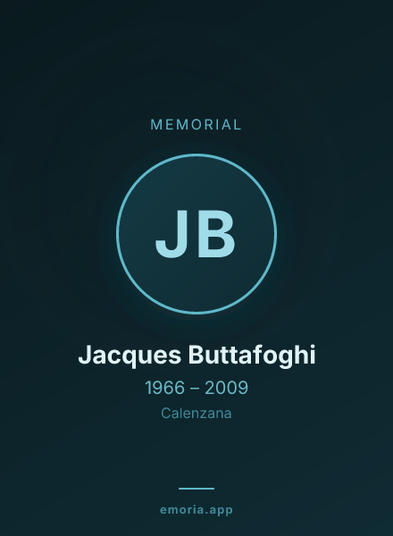 Memorial portrait of Jacques Buttafoghi