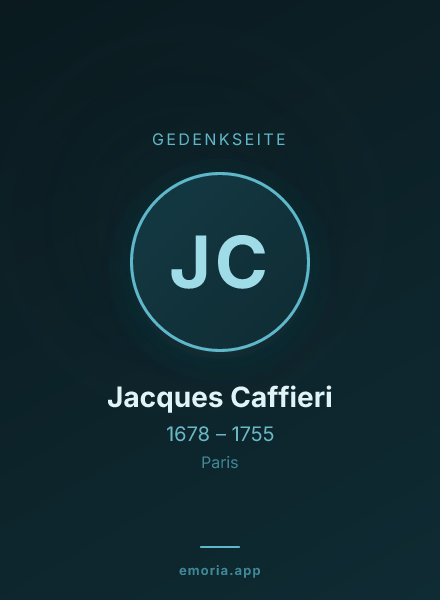 Gedenkportrait von Jacques Caffieri