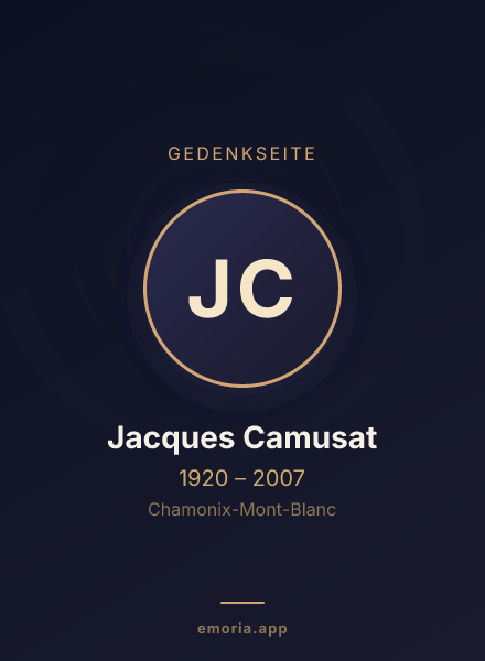 Gedenkportrait von Jacques Camusat