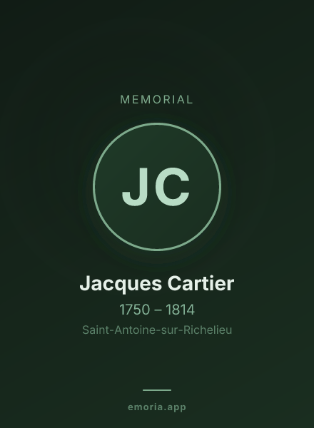 Memorial portrait of Jacques Cartier
