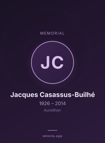 Memorial portrait of Jacques Casassus-Builhé