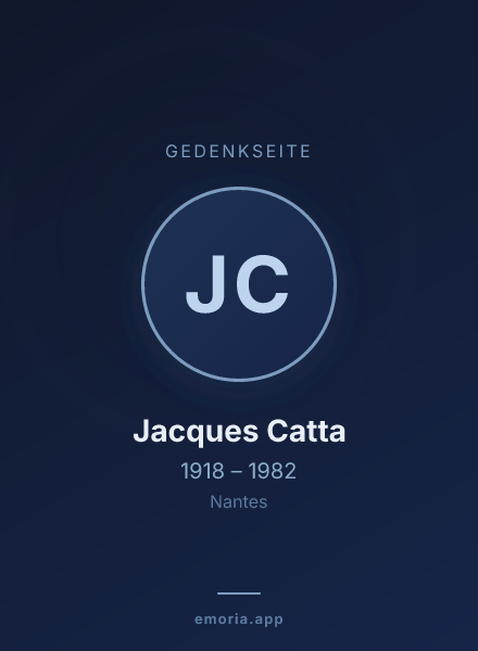 Gedenkportrait von Jacques Catta