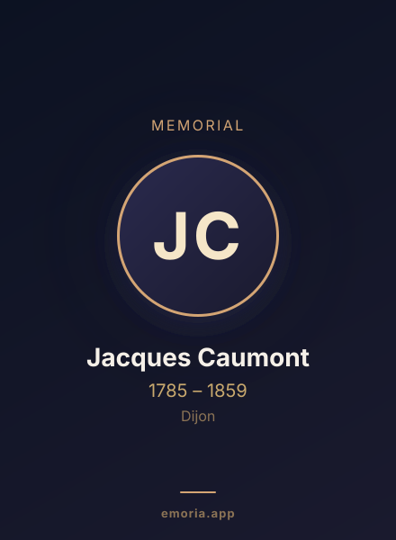 Memorial portrait of Jacques Caumont