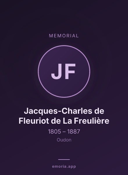 Memorial portrait of Jacques-Charles de Fleuriot de La Freulière