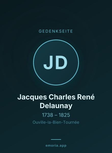 Gedenkportrait von Jacques Charles René Delaunay