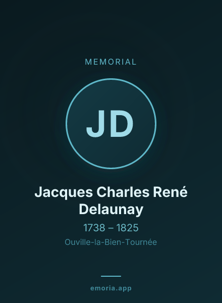 Memorial portrait of Jacques Charles René Delaunay