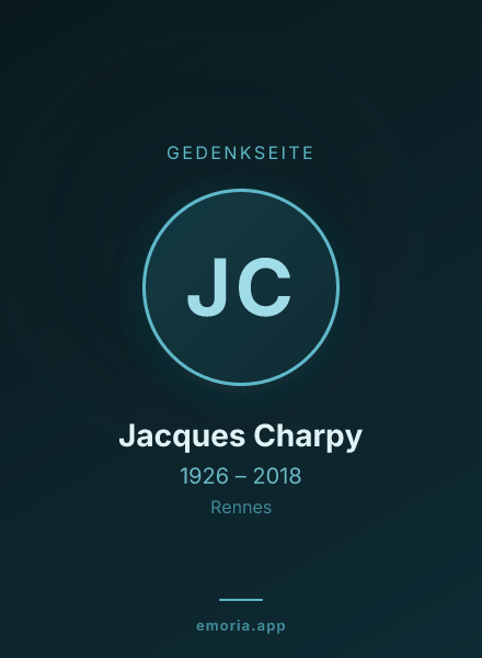 Gedenkportrait von Jacques Charpy