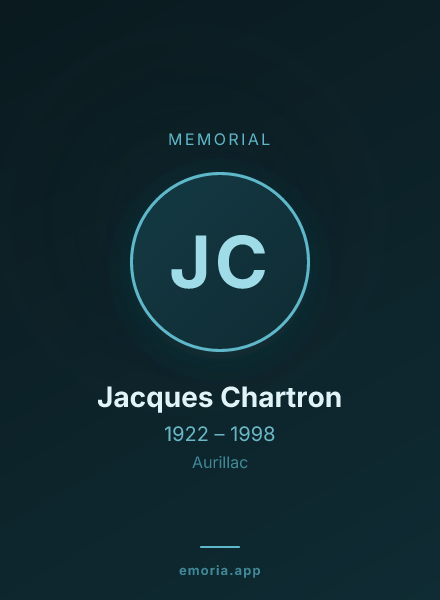Memorial portrait of Jacques Chartron