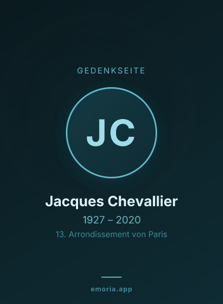Gedenkportrait von Jacques Chevallier