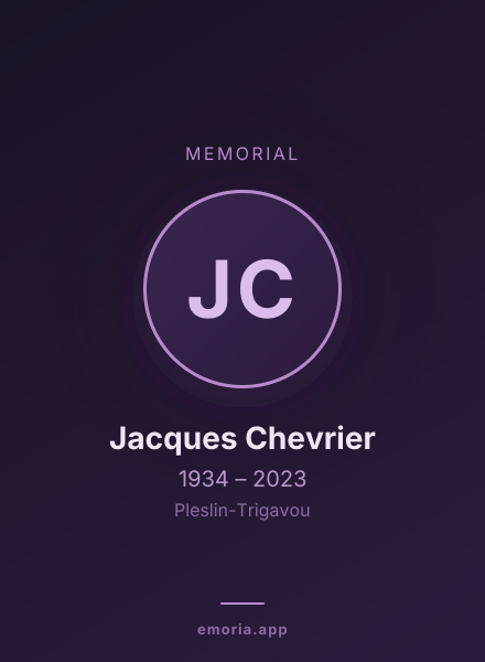 Memorial portrait of Jacques Chevrier