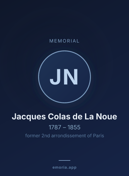 Memorial portrait of Jacques Colas de La Noue