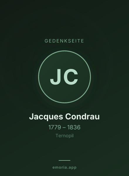 Gedenkportrait von Jacques Condrau